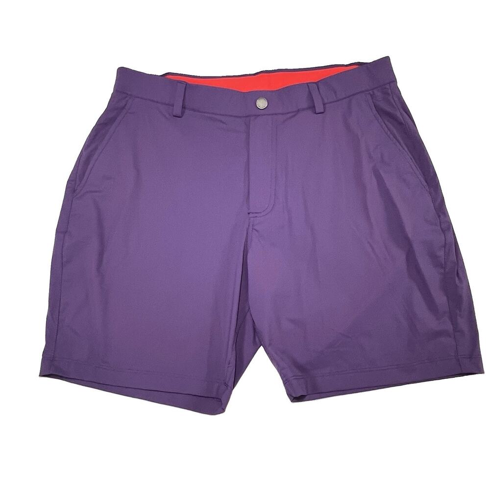 Redvanly Hanover Shorts Size L / 7” Loganberry Purple Pull On Golf Performance